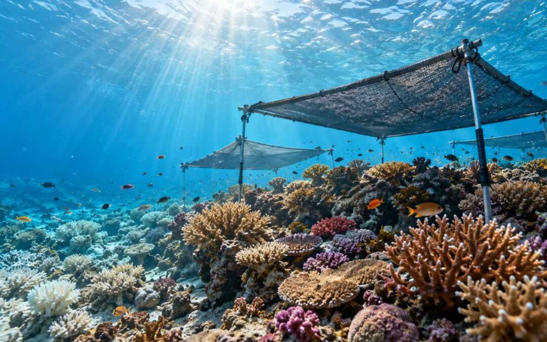 Ombrelloni sott’acqua per salvare i coralli: l’esperimento che potrebbe aiutarli contro il caldo estremo